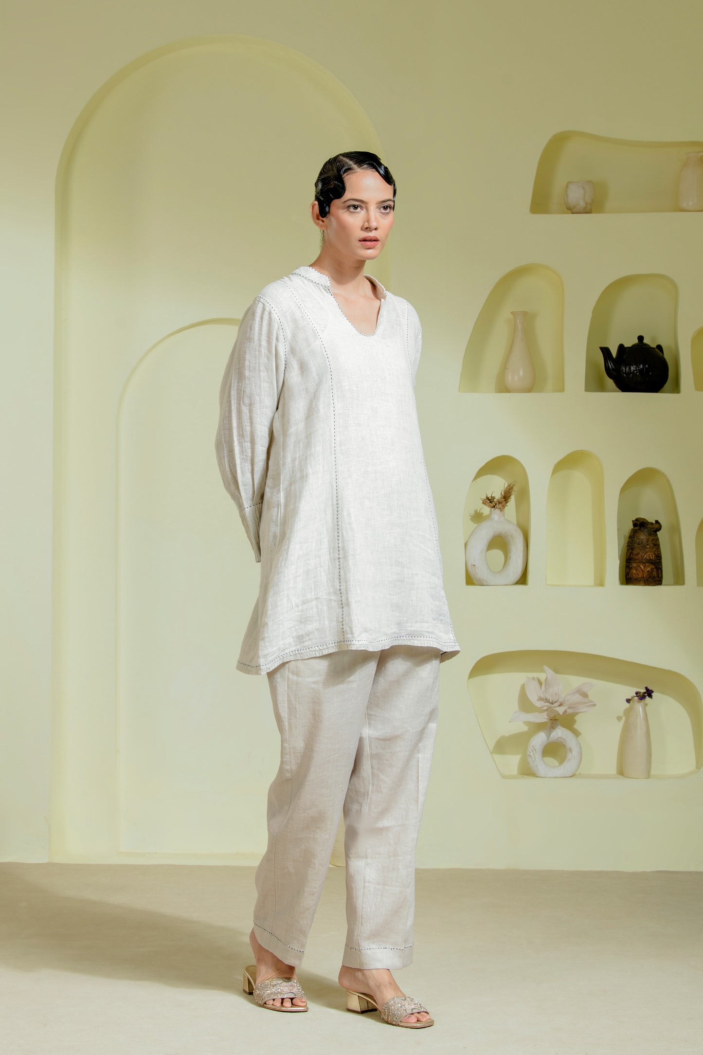 Ivory linen co-ord set