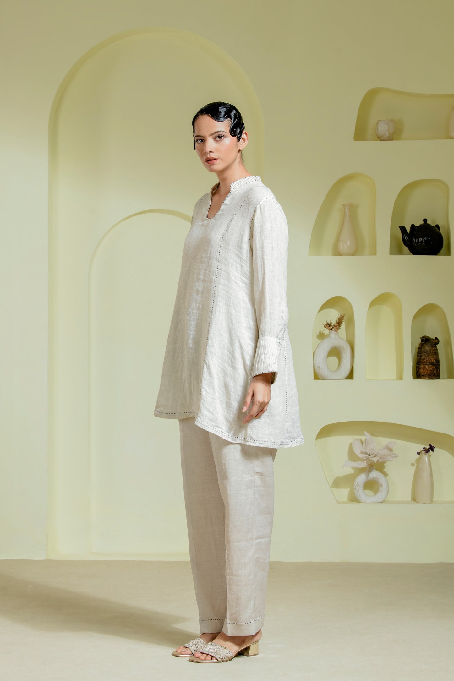 Ivory linen co-ord set